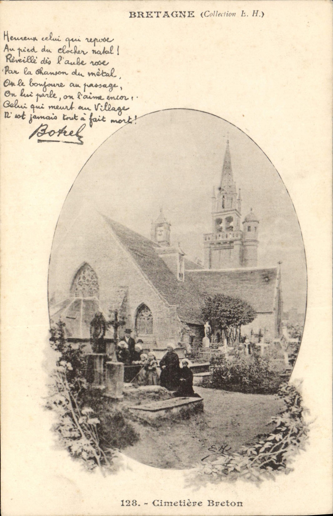 CPA Folklore Bretagne Cimetiere breton 