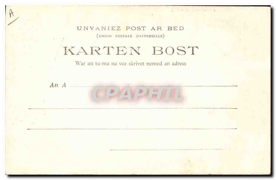 CPA Folklore Theodore Botrel  — Verso