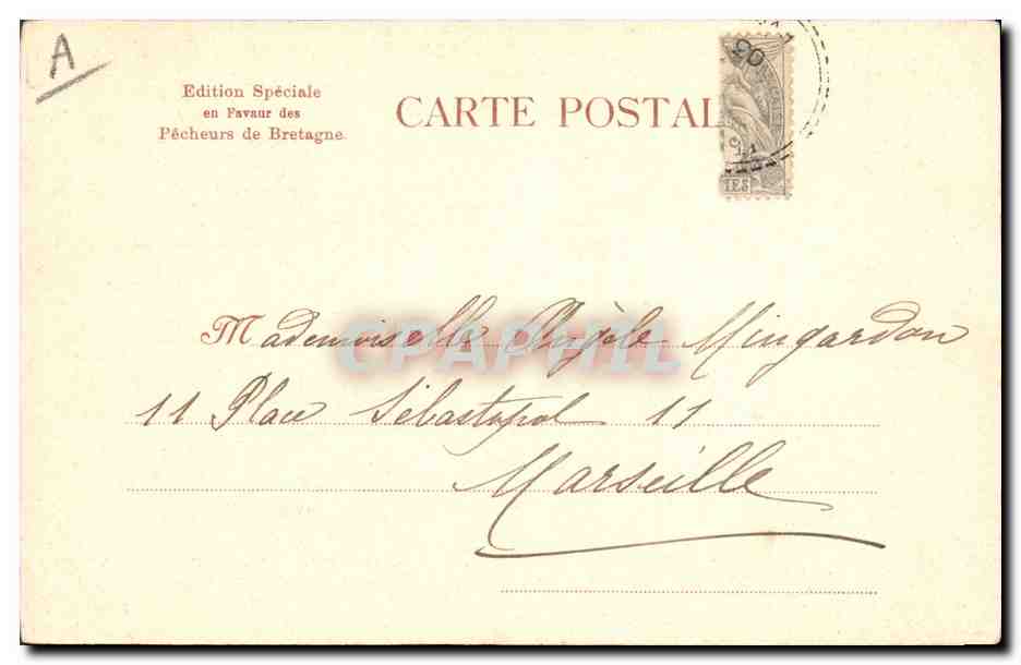 CPA Folklore Botrel Femme  — Verso