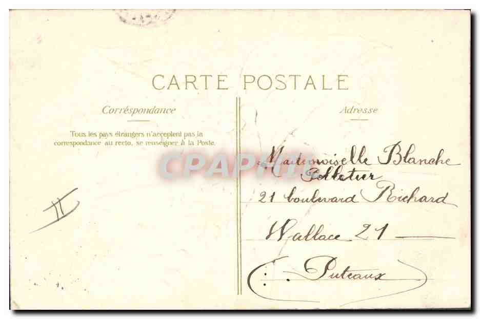 CPA Fantaisie Fleurs Muguet  — Verso