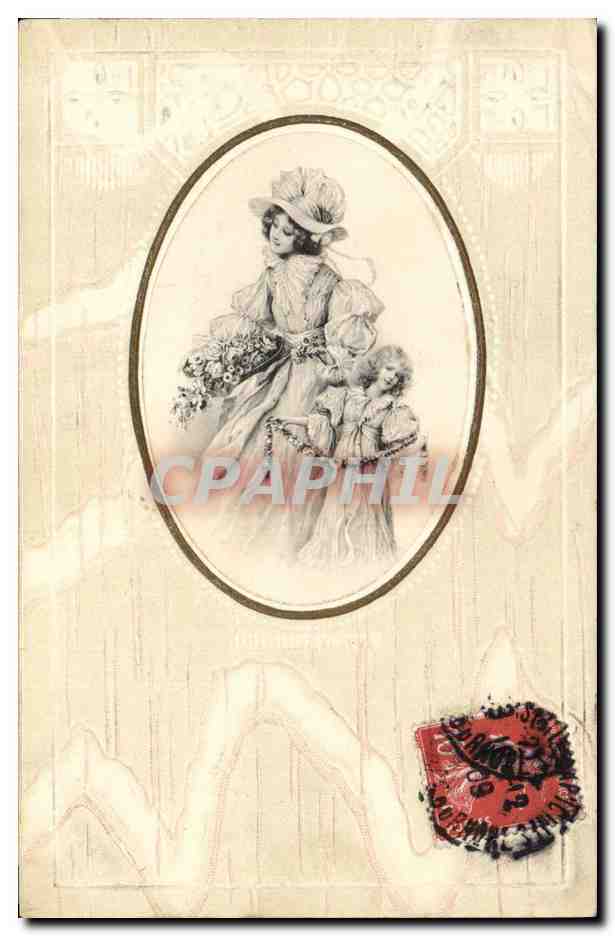 Femme et enfant — illustration — éditeur inconnu