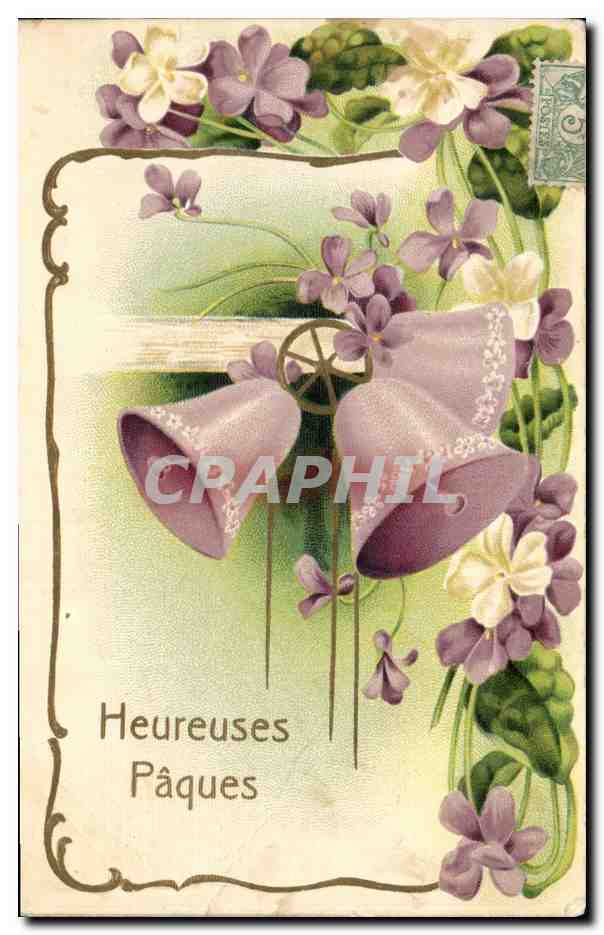 CPA Fantaisie Fleurs Cloches 