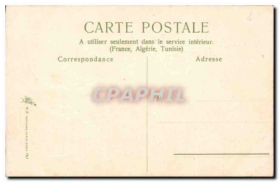 CPA Fantaisie Fleurs  — Rückseite
