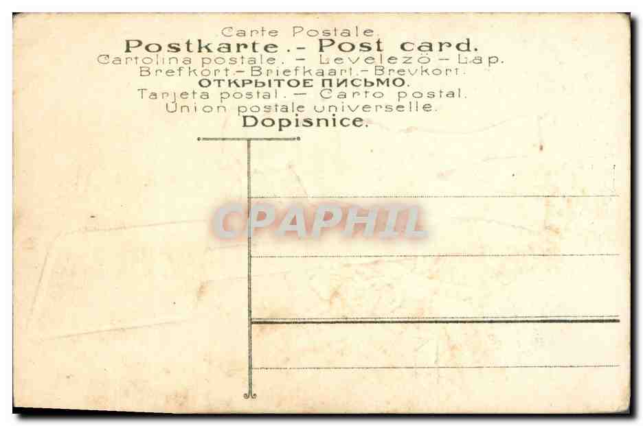 CPA Fantaisie Fleurs Enfant Ancre de marine  — Verso