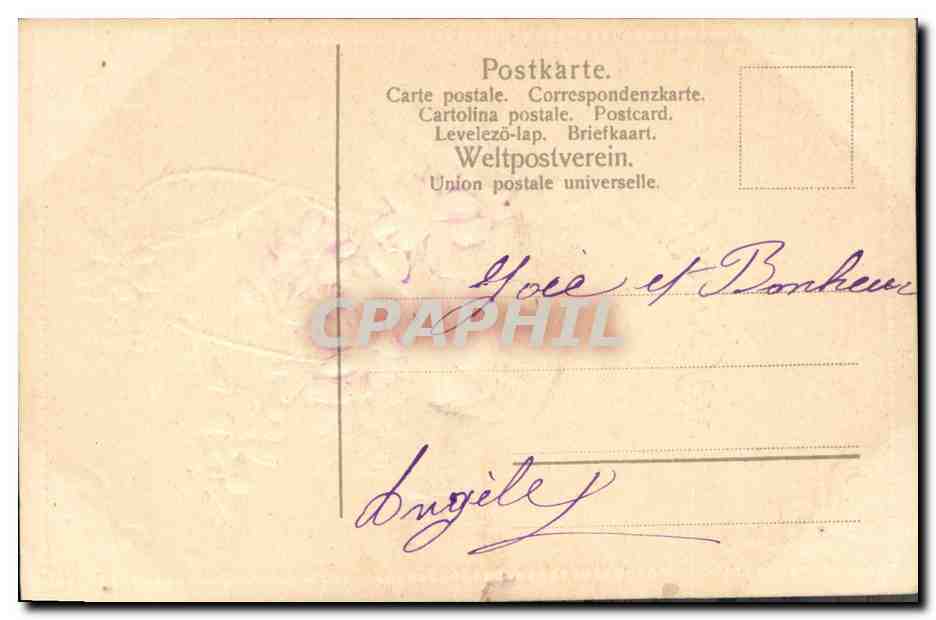 CPA Fantaisie Fleurs  — Rückseite