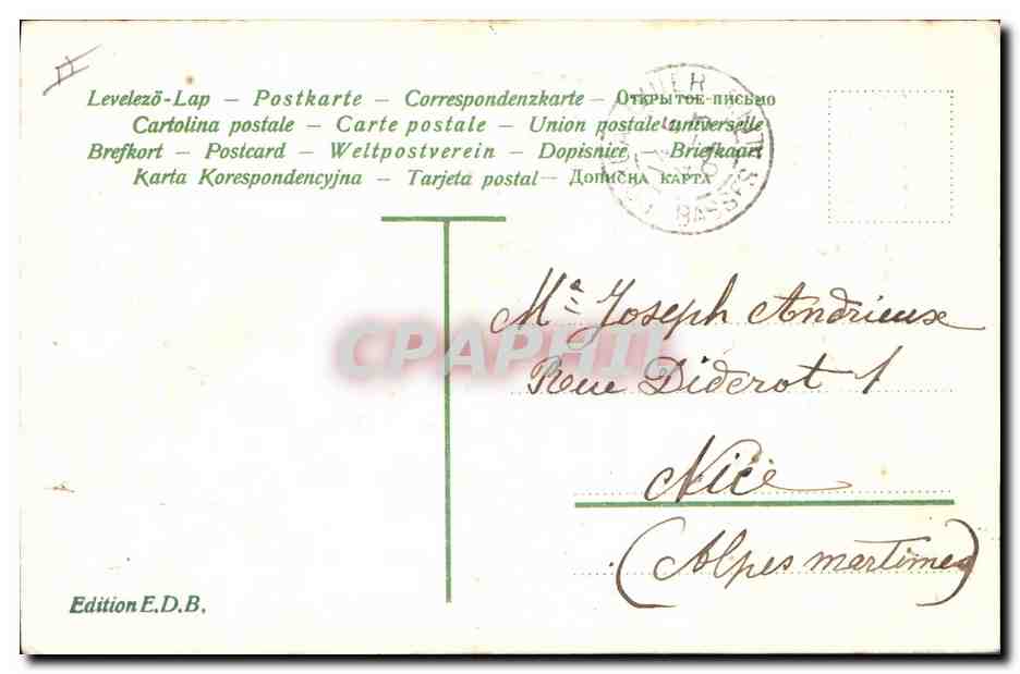 CPA Fantaisie Fleurs Muguet  — Verso
