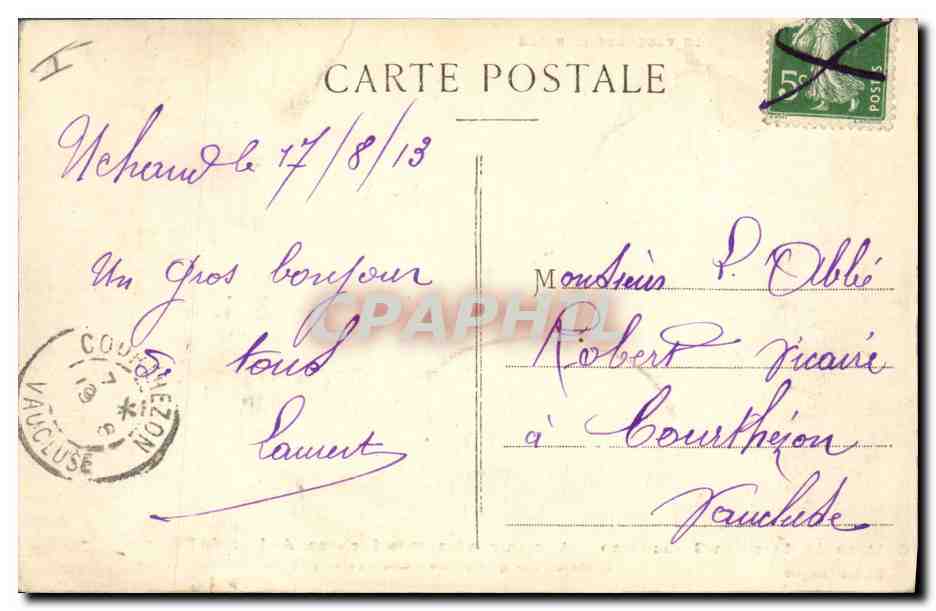 Château de Massillan-Bauchamp — Ancien rendez-vous de chasse de Jean de Poitiers — Edition Charpier — Verso