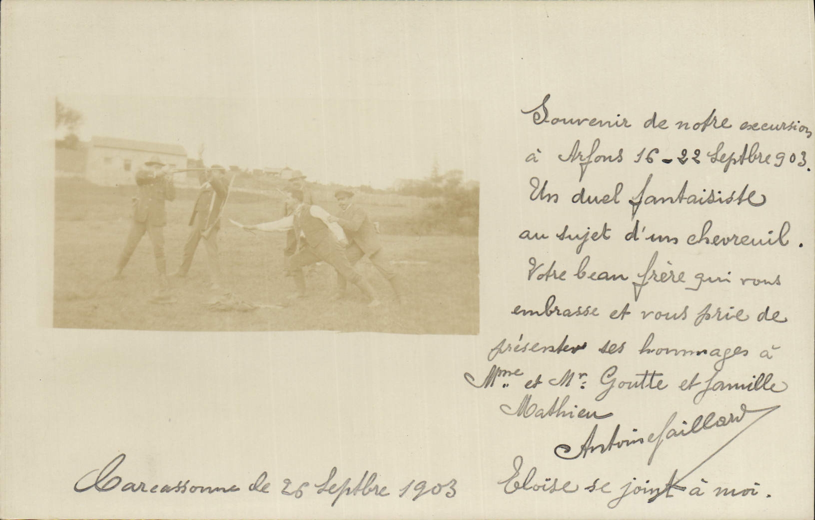 Duel fantaisista a Salfons — 16-22 settembre 1903 — editore non visibile