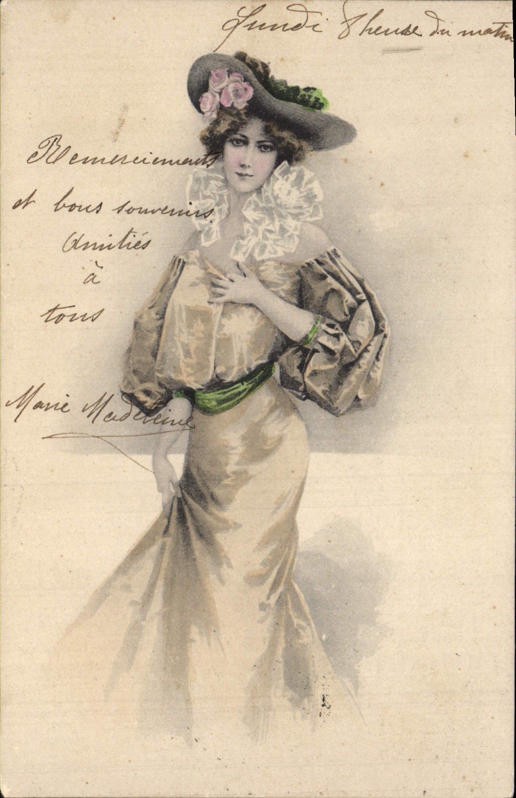 CPA Fantaisie Illustrateur Femme 