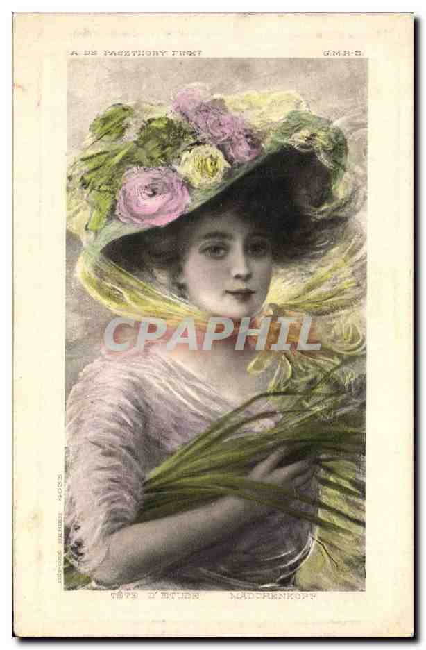 CPA Fantaisie Illustrateur Femme 