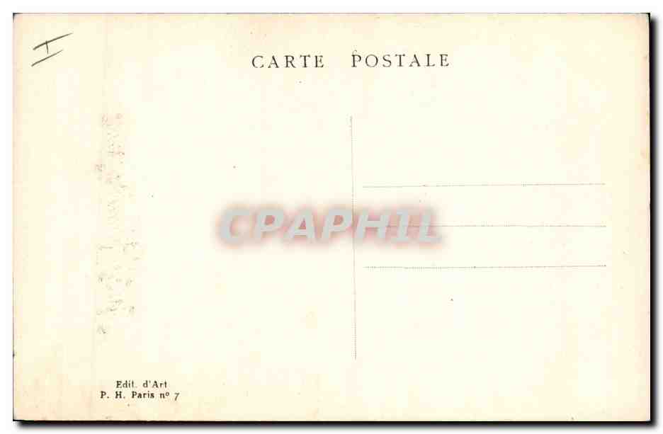 CPA Fantaisie Illustrateur Femme  — Verso