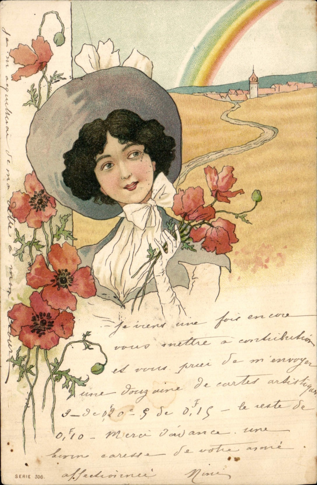 CPA Fantaisie Illustrateur Femme 