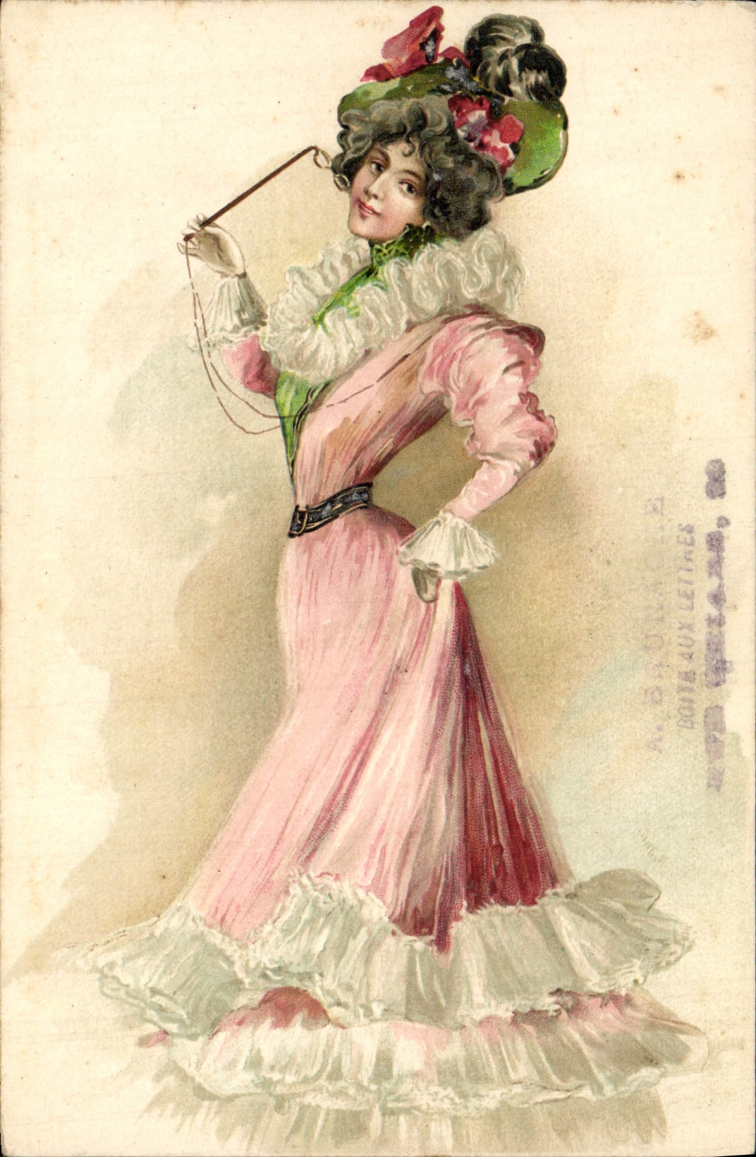 CPA Fantaisie Illustrateur Femme 