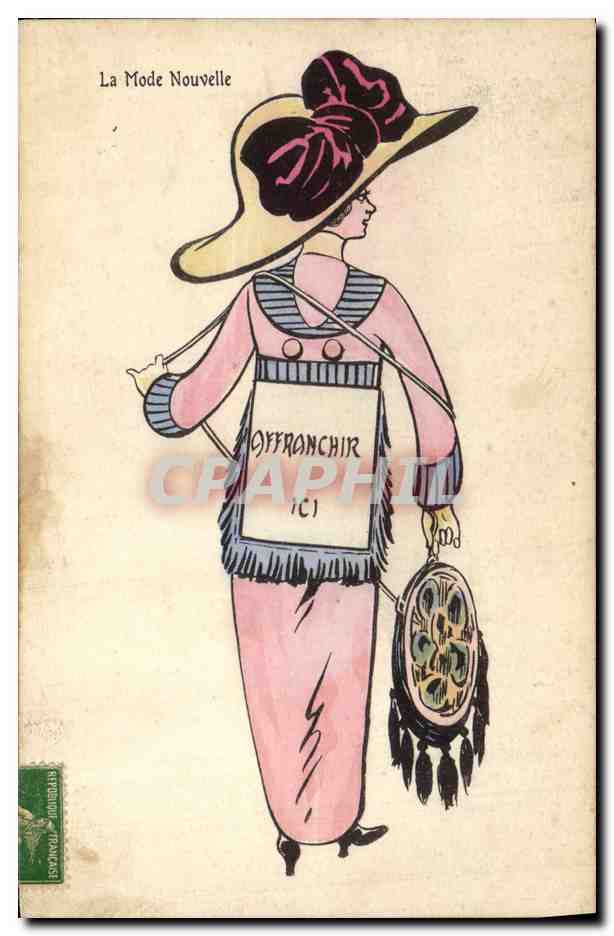 CPA Fantaisie Illustrateur Femme La mode nouvelle 