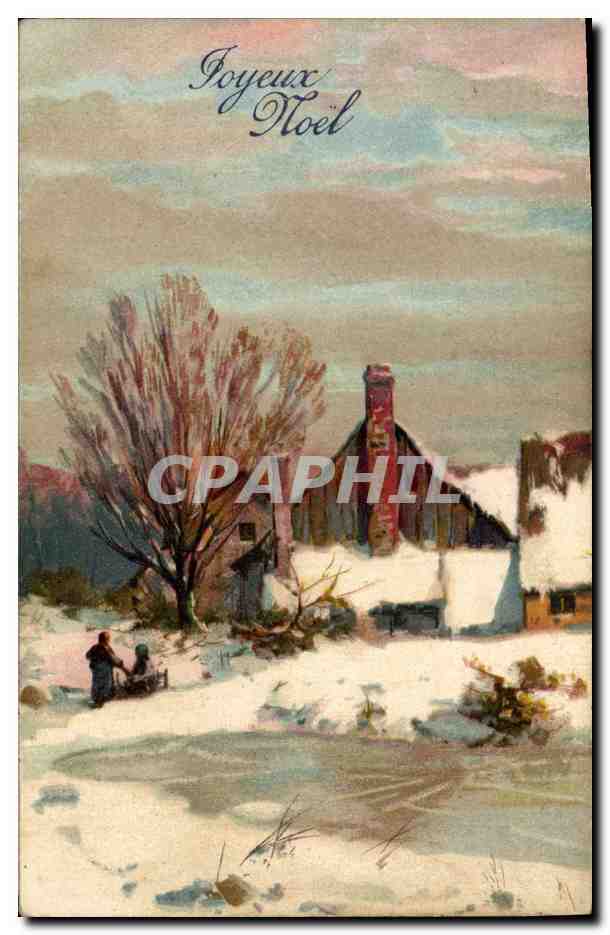 CPA Fantaisie Illustrateur Joyeux Noel 