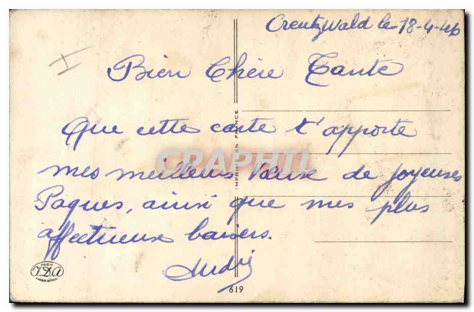 CPA Fantaisie Illustrateur Enfant Poussin  — Rückseite