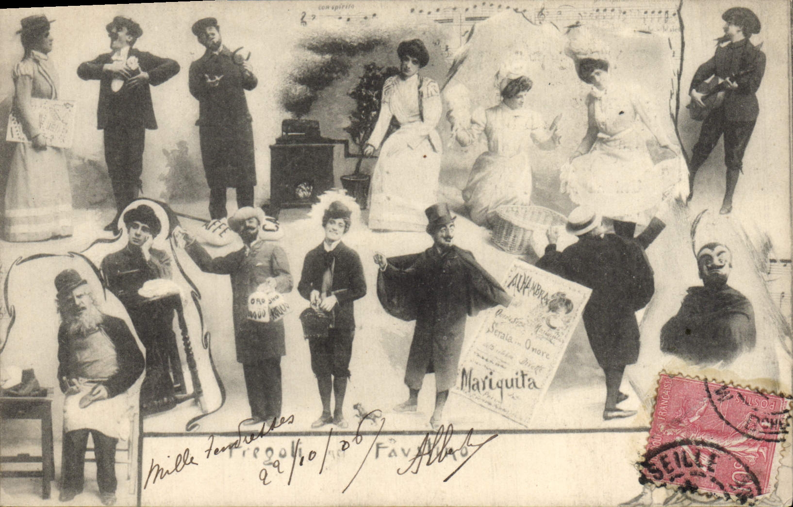 Spectacle de théâtre — Mariquita — éditeur Garzini e Pezzini, n° 1088