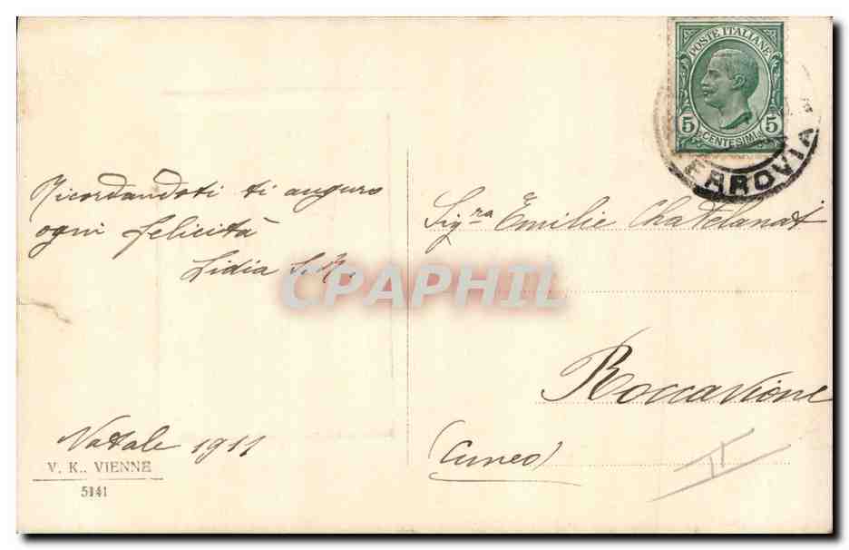 CPA Fantaisie Femme  — Rückseite