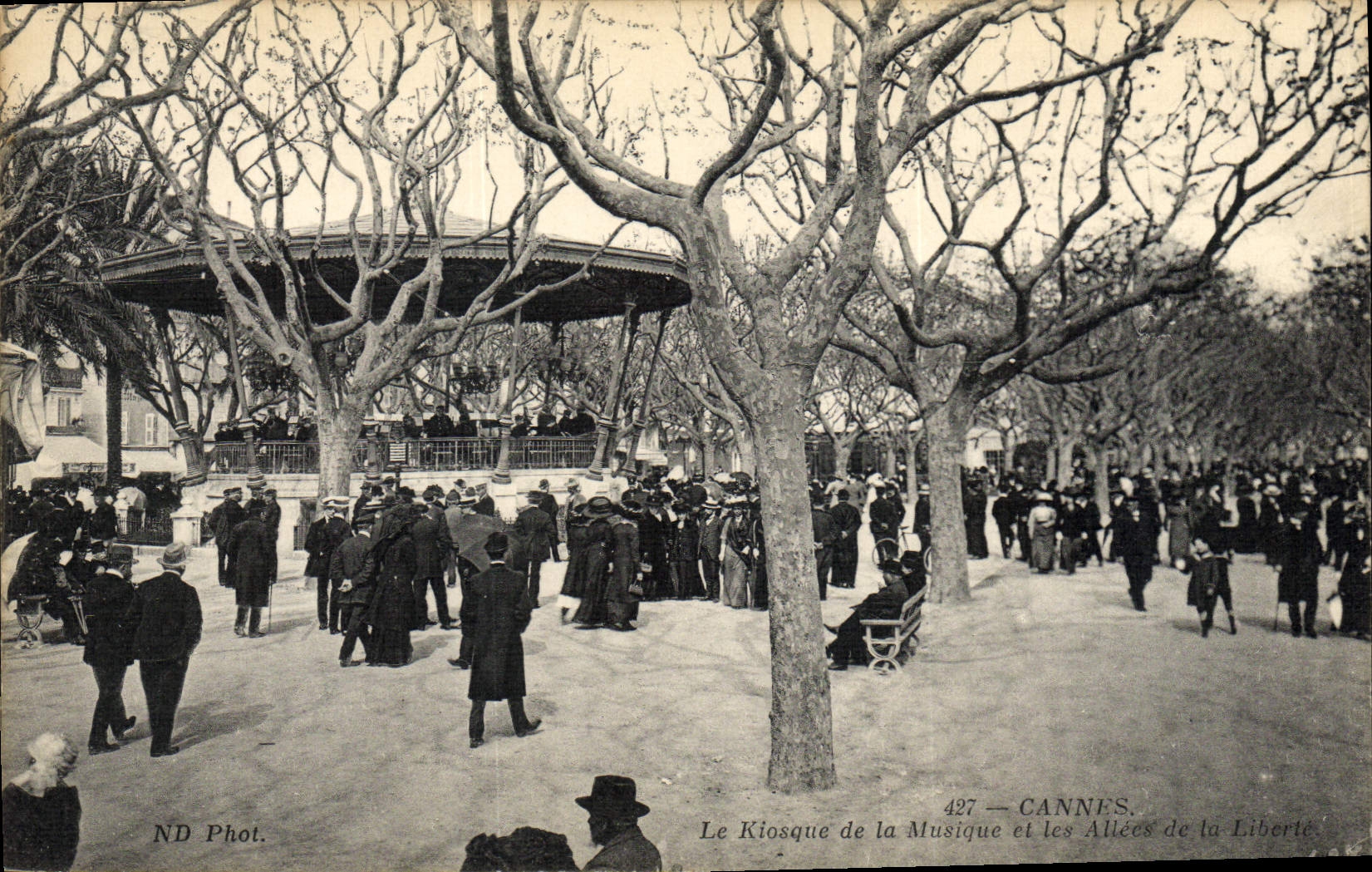 Cannes — Le Kiosque de la Musique et les Allées de la Liberté — ND Phot. n° 427