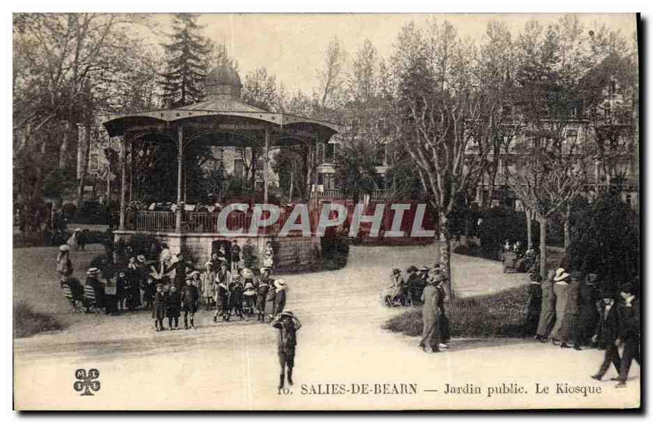 Salies-de-Béarn — Jardin public. Le Kiosque