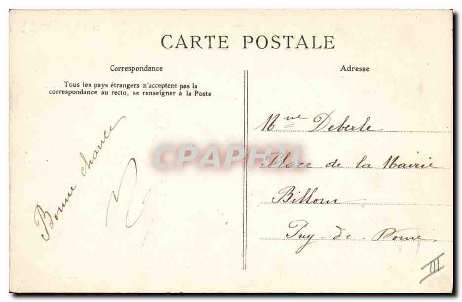 Châtel-Guyon — L'heure de la Musique — L'Auvergne Pittoresque 287 — Verso