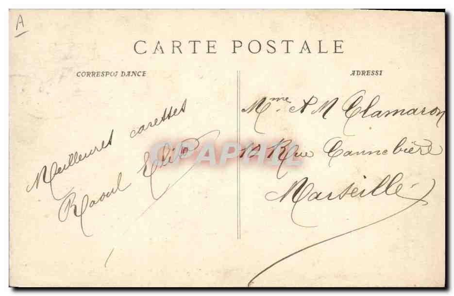 Toulon - Kiosque de la Place d'Armes — éditeur N. R. & Cie, Marseille, n° 4680 — Verso