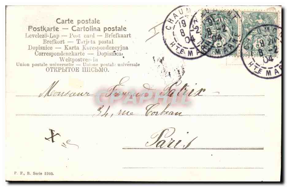 CPA Fantaisie Enfant  — Rückseite