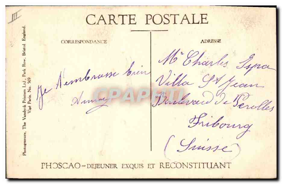 CPA Militaria Les vainqueurs de la Marne General de Curieres de Castelnau  — Verso