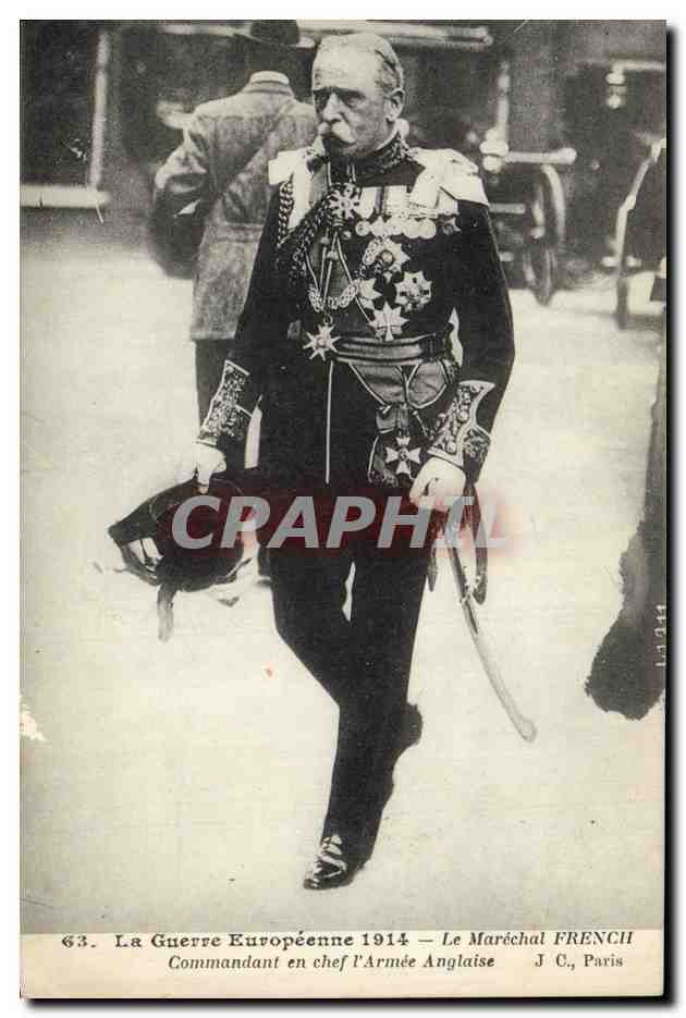 CPA Militaria Le Marechal French Commandant en chef l'armee anglaise