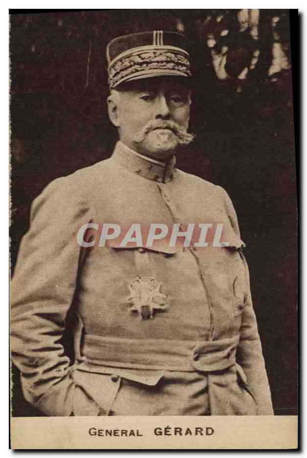 CPA Militaria General Gerard 
