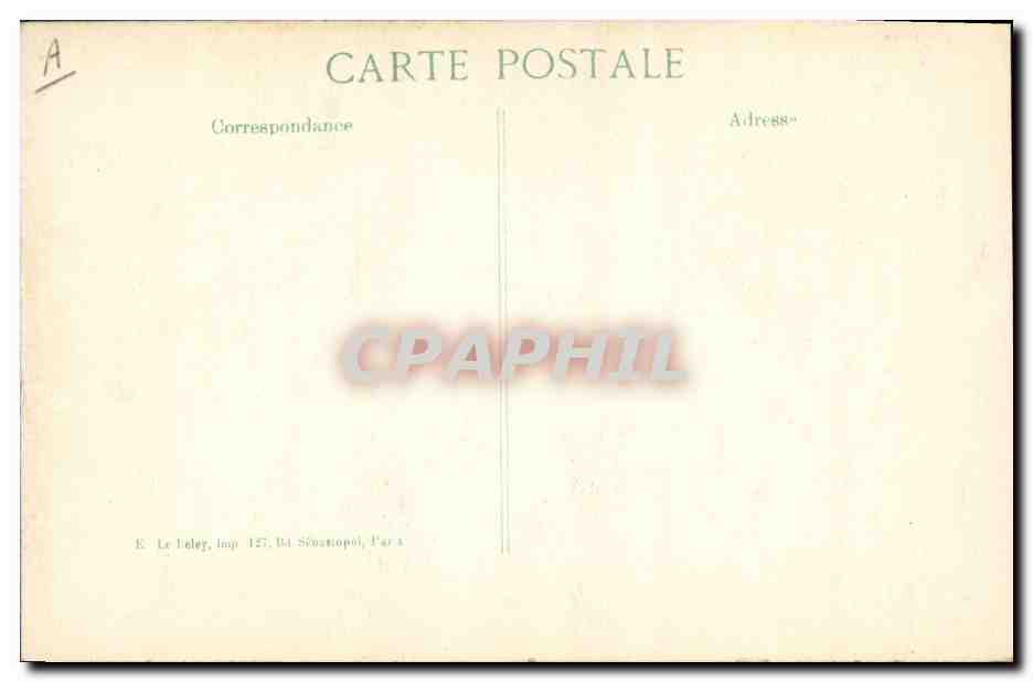 M. Poincaré Président de la République — observant la Bataille sur le front des Troupes — Cliché Chusseau, Flavien — Verso
