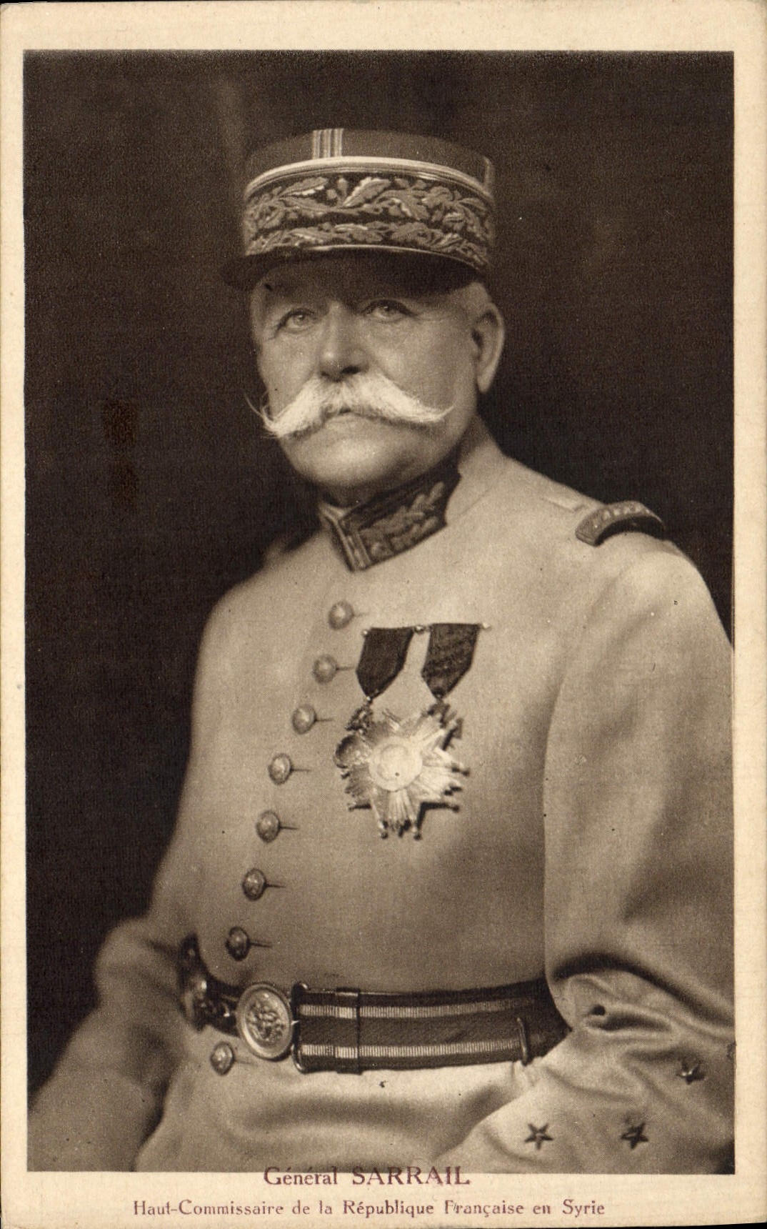 CPA Militaria General Sarrail Haut Commissaire de la Republique Francaise en Syrie 