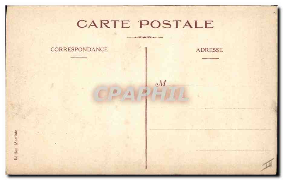 CPA Militaria General Sarrail Haut Commissaire de la Republique Francaise en Syrie  — Verso