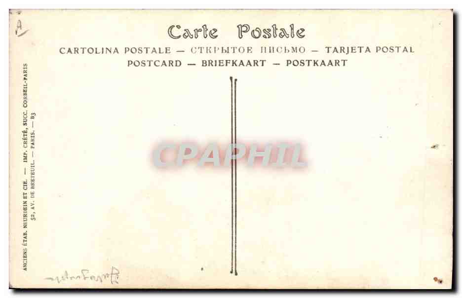 CPA Militaria Clemenceau 1er poilu de France  — Verso