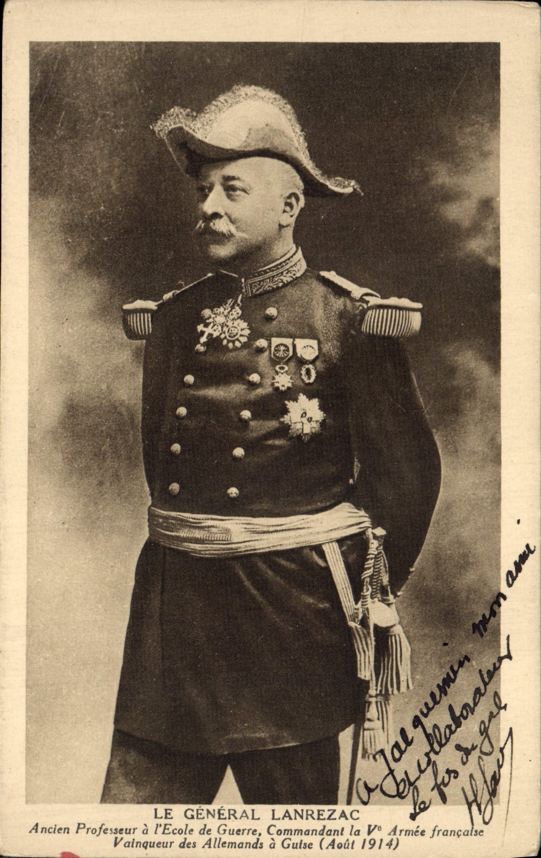 CPA Militaria Le general Lanrezac Guise 
