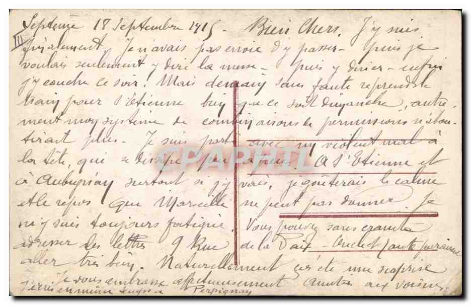 CPA Militaria Le general Lyautey  — Verso