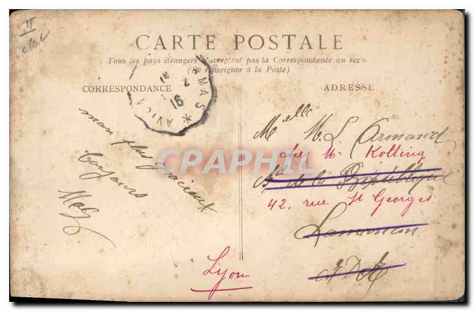 CPA Militaria General Castelnau  — Rückseite