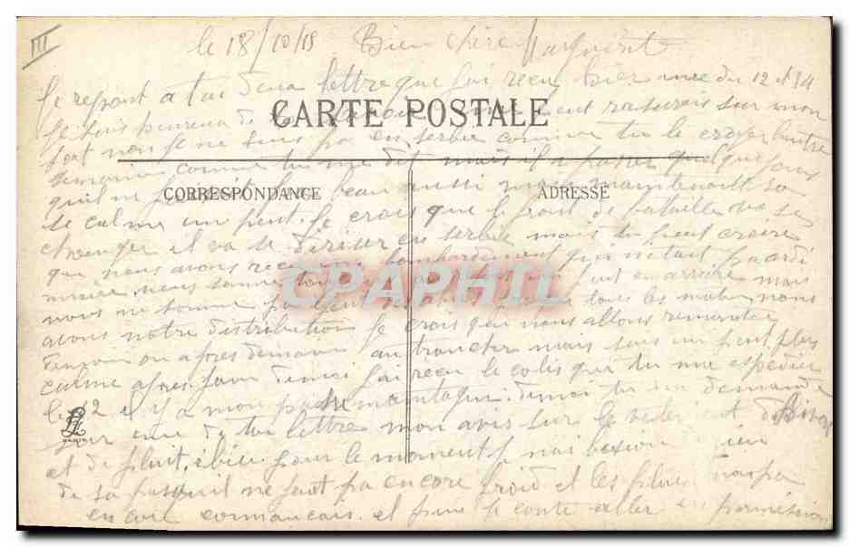 CPA Militaria Le General De Castelnau  — Verso