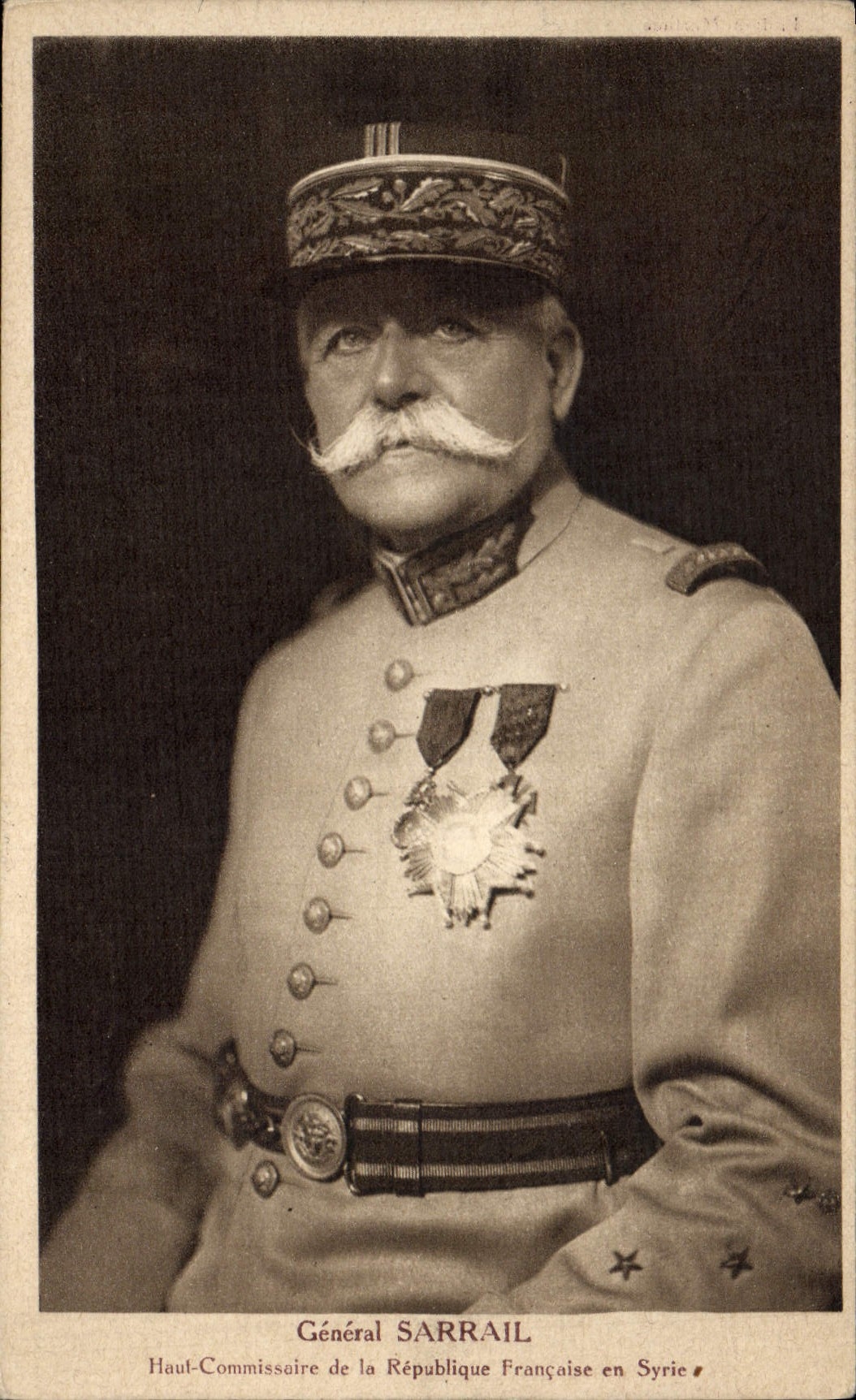 CPA Militaria General Sarrail Haut Commissaire de la Republique Francaise en Syrie 