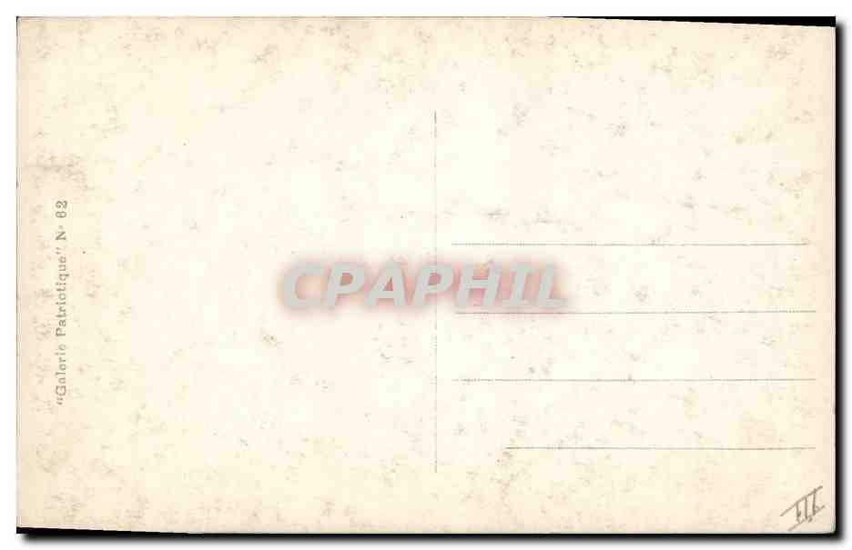 CPA Militaria General De Castelnau Le sauveur de Nancy  — Verso
