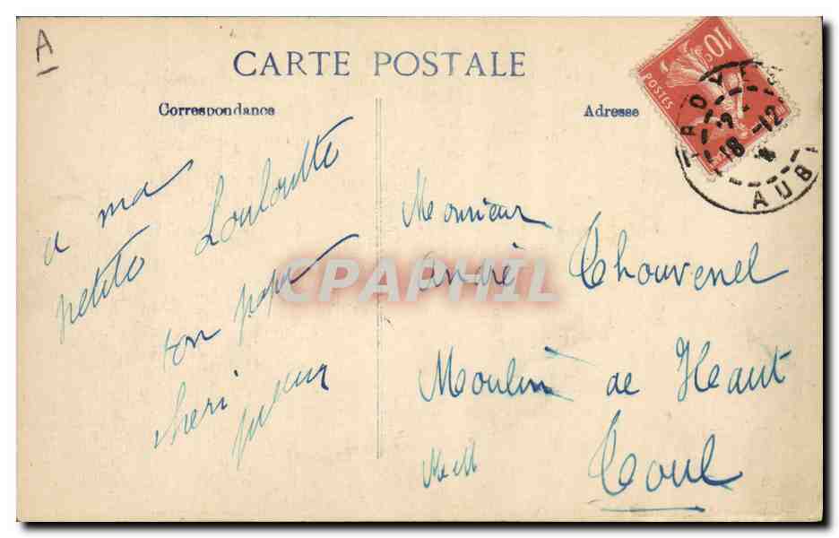 CPA Militaria Le general pau  — Verso
