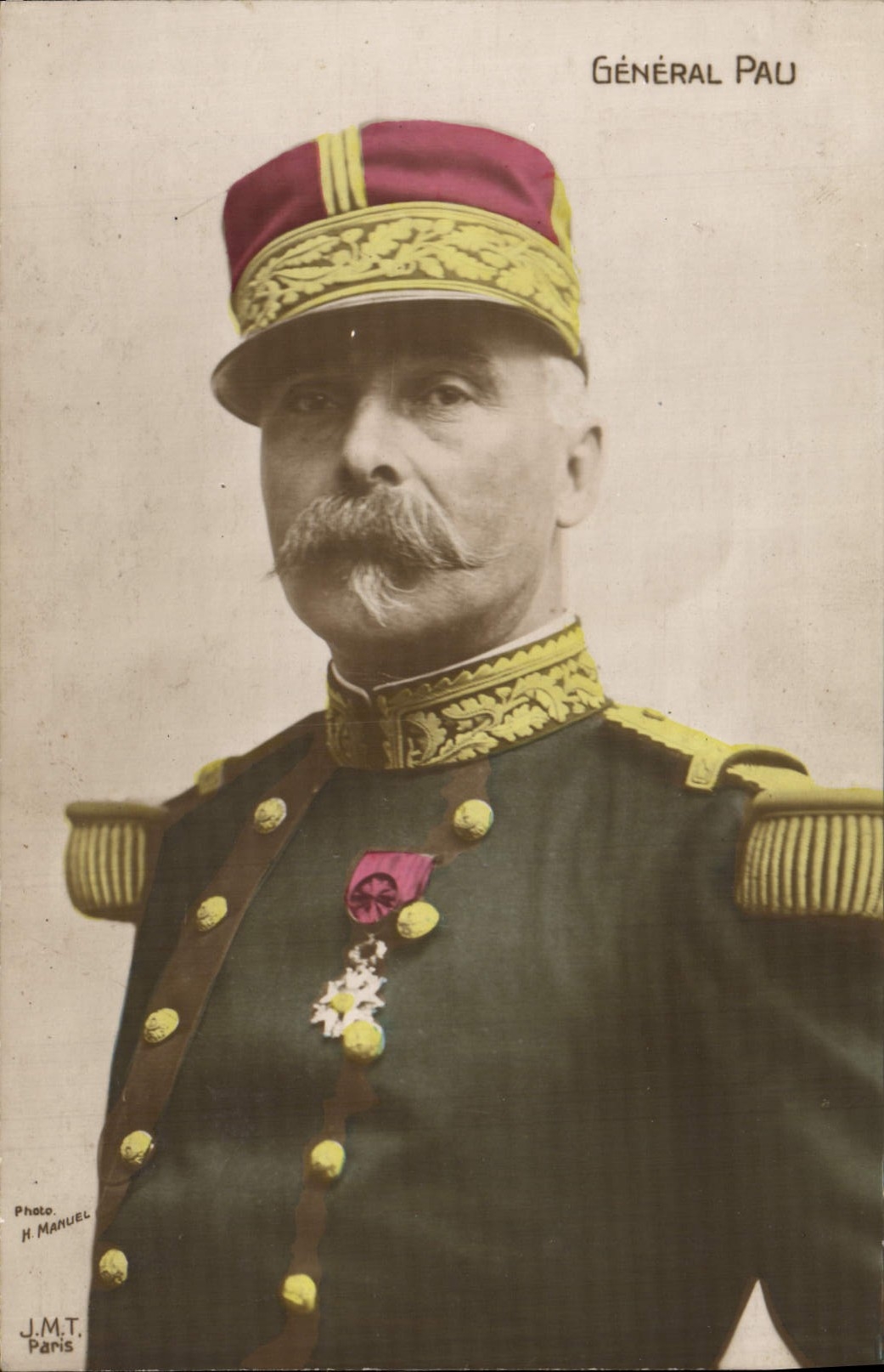 General Pau — militärisches Portrait — Photo H. Manuel, Paris