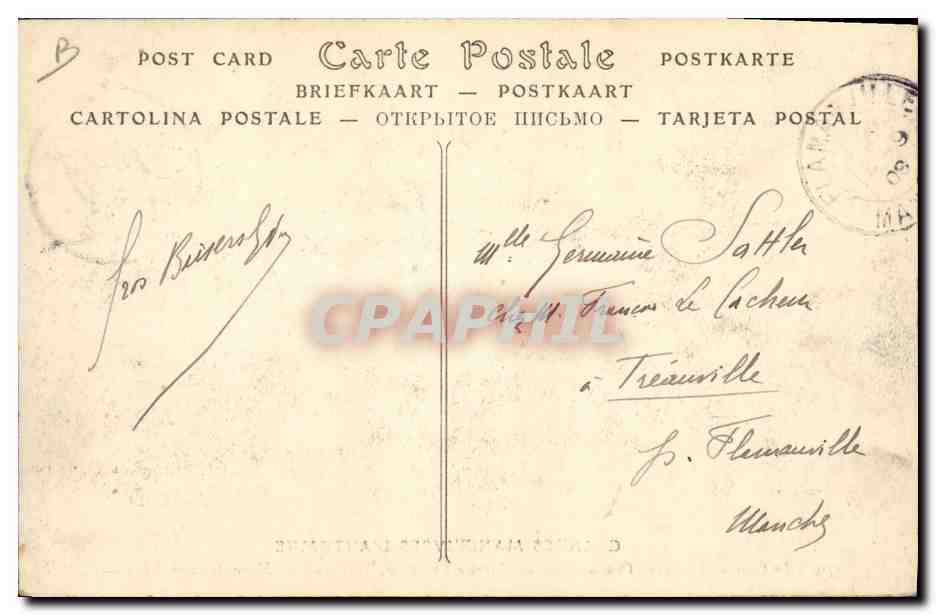 Grandes Manœuvres d'Automne — Le Général Trémeau, Généralissime de l'Armée Française, Directeur des Manœuvres — ND Pbot. n°170 — Verso