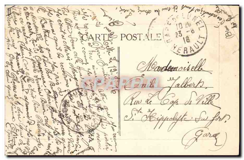 CPA Bateau Medjerda Cette  — Rückseite