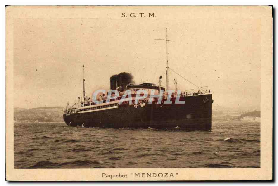 CPA Bateau SGTM Paquebot Mendoza 