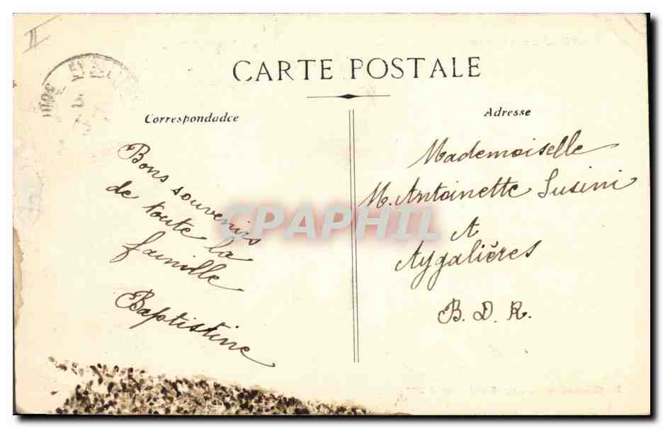 Paquebot « MEDJERDA » — par grosse mer — H. Grimand et Cie, 54 Rue Mazenod - Marseille — Verso