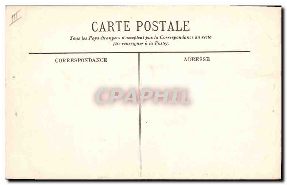 CPA Bateau Alger Depart du courrier Marechal Bugeaud  — Verso