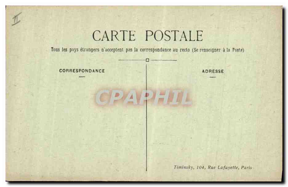 CPA Cloche Paris Le Sacre Coeur Montmartre  — Verso