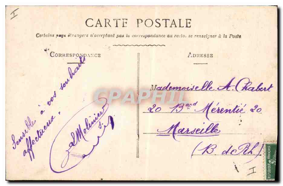 CPA Cloche Enfant Paques  — Rückseite