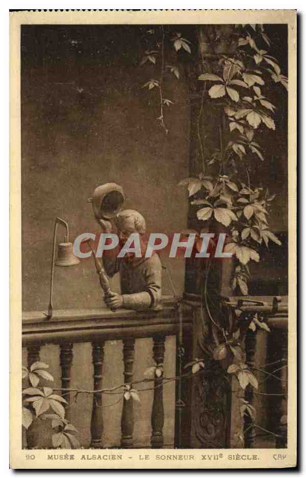 CPA Cloche Musee alsacien Le sonneur 17eme 